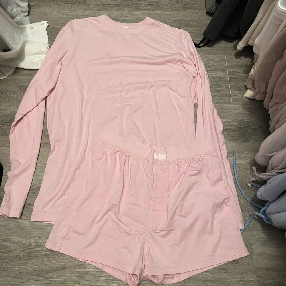 Skims cherry blossom pajama set